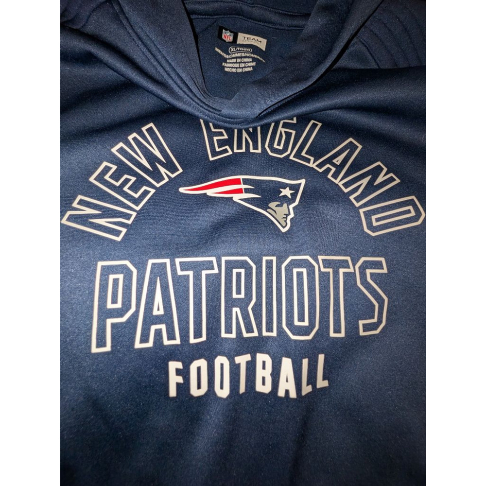 NFL New England Patriots Hoodie Mens XL Navy - Picture 3 of 4
